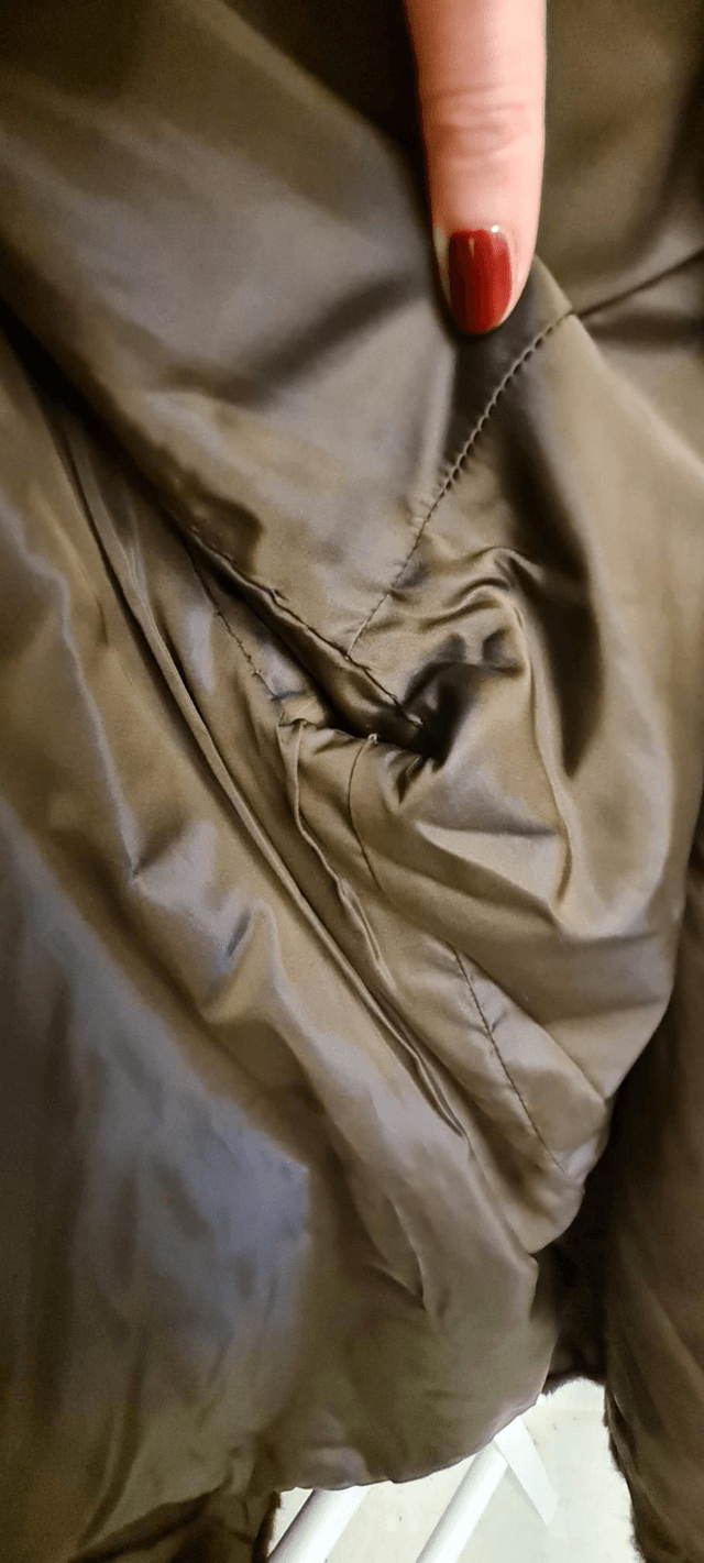 Chocolate Real fur coat mid lenght